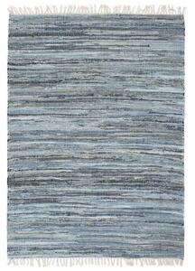 Hand-woven Chindi Rug Denim 80x160 cm Blue