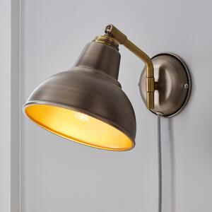 Bradwell Easyfit Plug-in Wall Light Grey