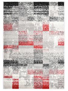 Rug Grey and Red 80x150 cm PP