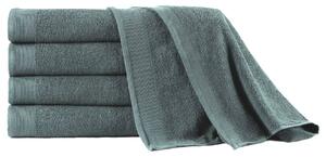 Bath Towel Set 5 pcs Cotton 450 gsm 100x150 cm Green