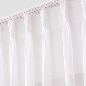 Voile curtains with pinch pleat