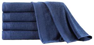 Bath Towel Set 5 pcs Cotton 450 gsm 100x150 cm Navy