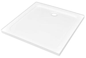 Square ABS Shower Base Tray White 80 x 80 cm