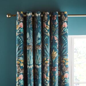 Utopia Dream Teal Eyelet Curtains Teal (Green)