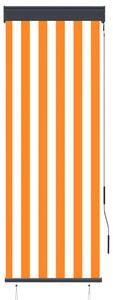 Outdoor Roller Blind 60x250 cm White and Orange