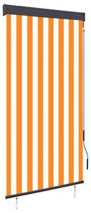 Outdoor Roller Blind 80x250 cm White and Orange