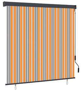 Outdoor Roller Blind 160x250 cm Yellow and Blue