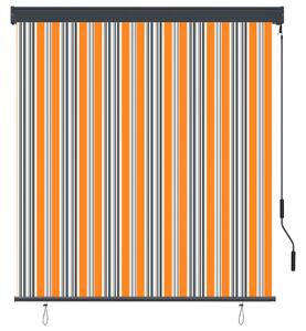 Outdoor Roller Blind 140x250 cm Yellow and Blue