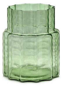 Serax Waves 04 vase Ø18x21 cm Green-clear