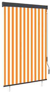 Outdoor Roller Blind 120x250 cm White and Orange