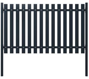Fence Panel Anthracite 174.5x75 cm Powder-coated Steel