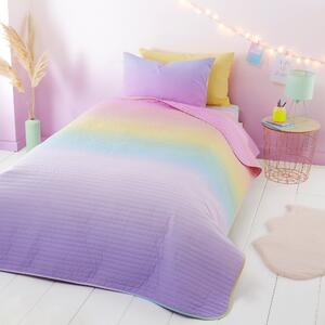 Rainbow Ombre Bedspread MultiColoured