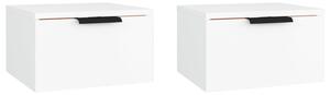 Wall-mounted Bedside Cabinets 2 pcs White 34x30x20 cm