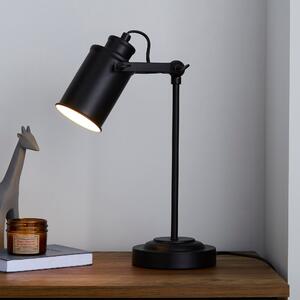 Healy Black Industrial Desk Lamp Black