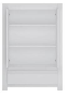 Novi 2 Door 1 Drawer Cabinet in Alpine White