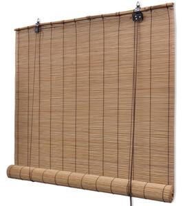 Brown Bamboo Roller Blinds 100 x 160 cm