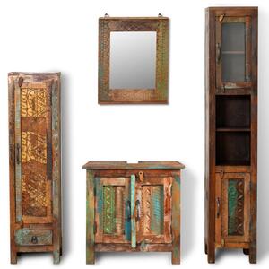 Vanity Mirror Cabinet with & 2 Side Cabinets