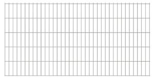 2D Garden Fence Panels 2.008x1.03 m 4 m (Total Length) Silver