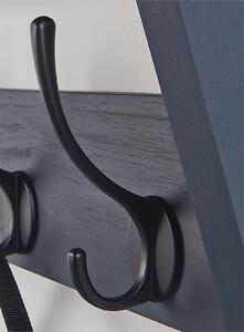 6 Black Victorian Hook on Grey Shelf Combo