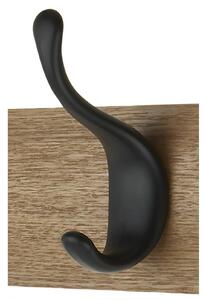 4 Black Modern Hook on Ash Board