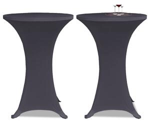 Stretch Table Cover 4 pcs 60 cm Anthracite