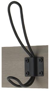6 Black Wire Hook on Light Grey Ash Board