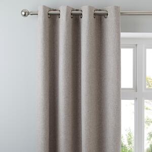 Luna Brushed Blackout Eyelet Curtains