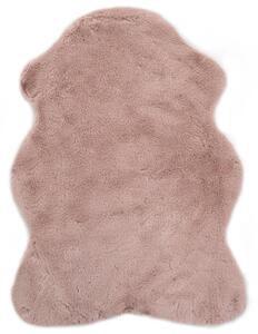 Rug 65x95 cm Faux Rabbit Fur Old Pink