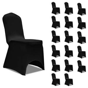 Chair Cover Stretch Black 18 pcs