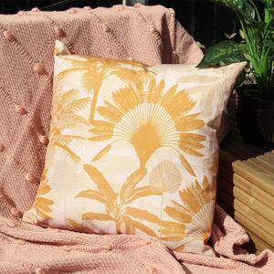 Palms Ochre Outdoor Cushion Yellow