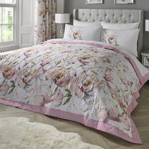 Peony Bedspread 230cm x 200cm Pink