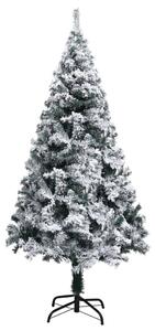 Artificial Christmas Tree with Flocked Snow Green 150 cm PVC