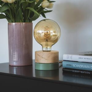 Almut von Wildheim ALMUT 0239 table lamp sustainable Swiss pine/green