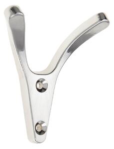 Two Prong Ant Hook - Satin Nickel
