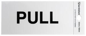 Self Adhesive Pull Sign - 100 x 50mm
