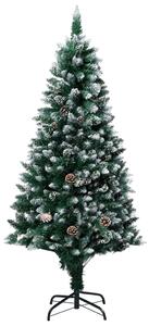 Artificial Christmas Tree LEDs&Pine Cones&White Snow 240 cm