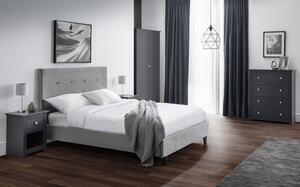 Shoreditch Slate Grey Velvet Bed Frame