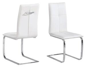 Opus White Faux Leather Dining Chair Set of 2