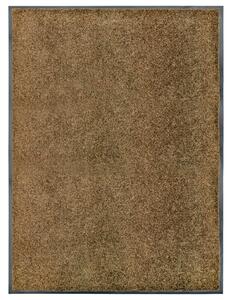 Doormat Washable Brown 90x120 cm