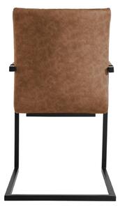 Ashley Upholstered Tan Carver Dining Chair