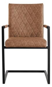 Ashley Upholstered Tan Carver Dining Chair