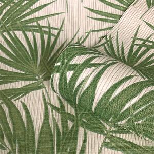 Belgravia Decor Aurora Palm Embossed Metallic Green Wallpaper