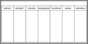 Wallpops 13 x 26 Inch Weekly Planner