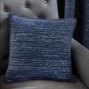 Chenille Calvert Navy Cushion Navy Blue