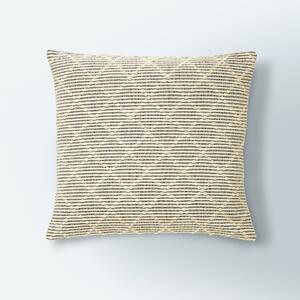 Tufted Diamond Cushion Cover Beige, Black and White