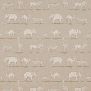 Prairie Animals Curtain Fabric Linen