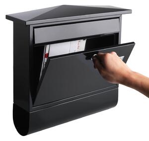 Sandleford Lewis Paper Holder Mailbox - Black