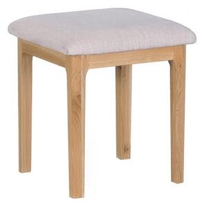 Nordic Solid Oak Wood Dressing Table Stool