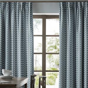 Orla Kiely Linear Stem Curtains Cool Grey