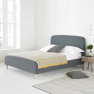 Barci Dark Grey Fabric Bed Frame Charcoal